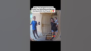Thumbnail of The Moment My Lost Blind Dog Came Home... 😱 #helping #neighbors #shorts