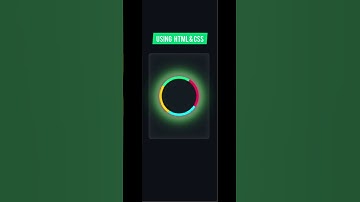 Neon ring animation using HTML & CSS ✨ | #shorts #coding