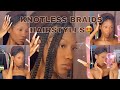 8 ways to style knotless braids| Barbie Tv💕 (quick easy) #howto #knotlessbraids #protectivestyles