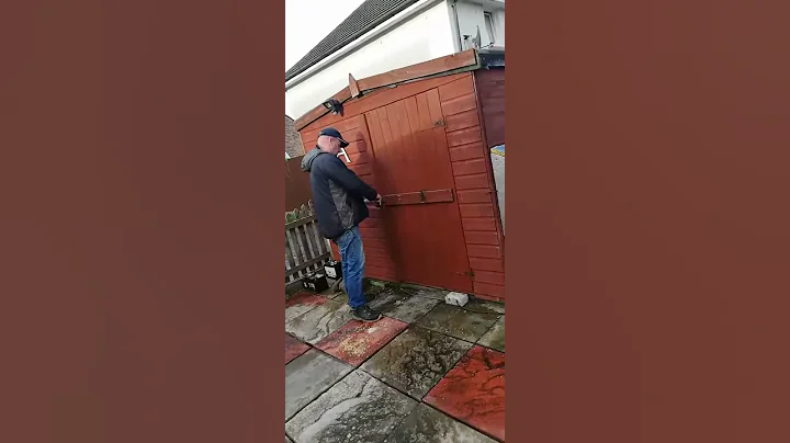 DIY door holder in action