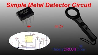 Simple Metal Detector Circuit using IC 555