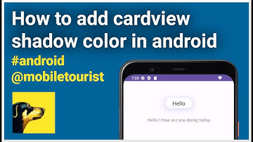 Android : How to add a Cardview shadow