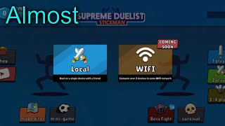 Wi Fi Multiplayer is Almost Here [Old/Out Now!] - Supreme Duelist Stickman screenshot 5