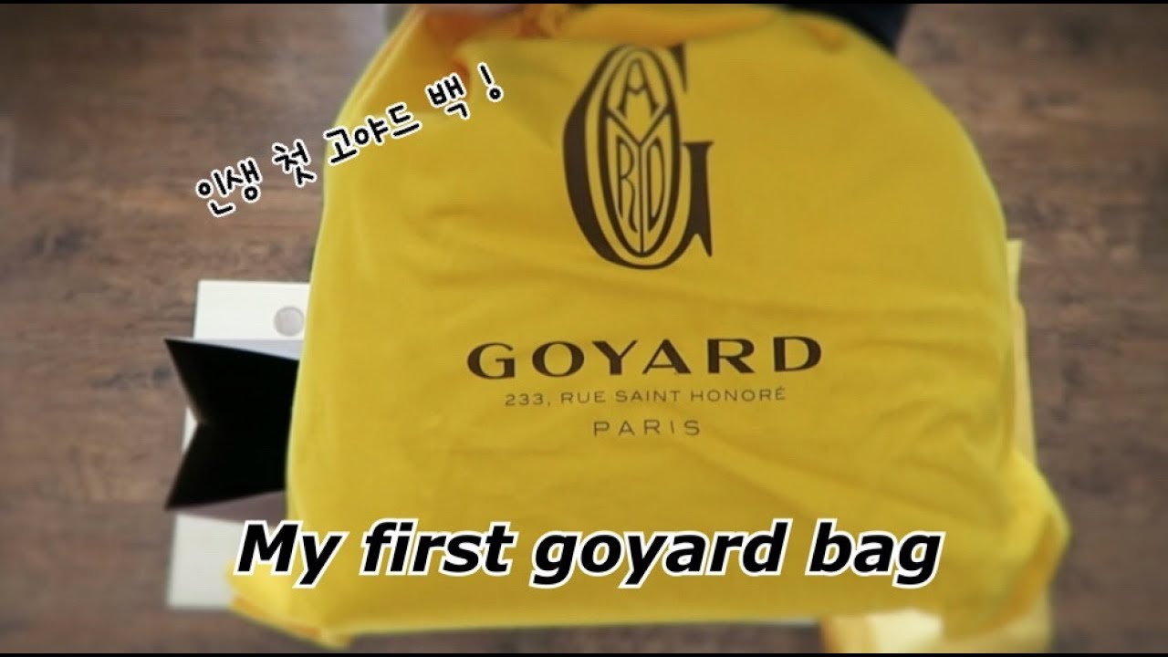 My First Goyard Bag Unboxing Bellechasse PM Tote 고야드백 벨샤스 언박싱