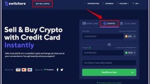 Switchere|| Buy Bitcoin|| Cryptocurrency with Debit Card or Credit Card