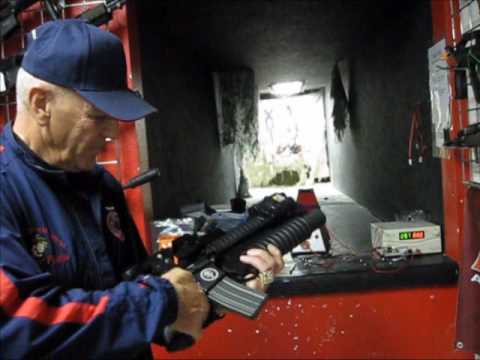 R Lee Ermey Shooting my Airsoft Rifle! (G&P WOC M4)