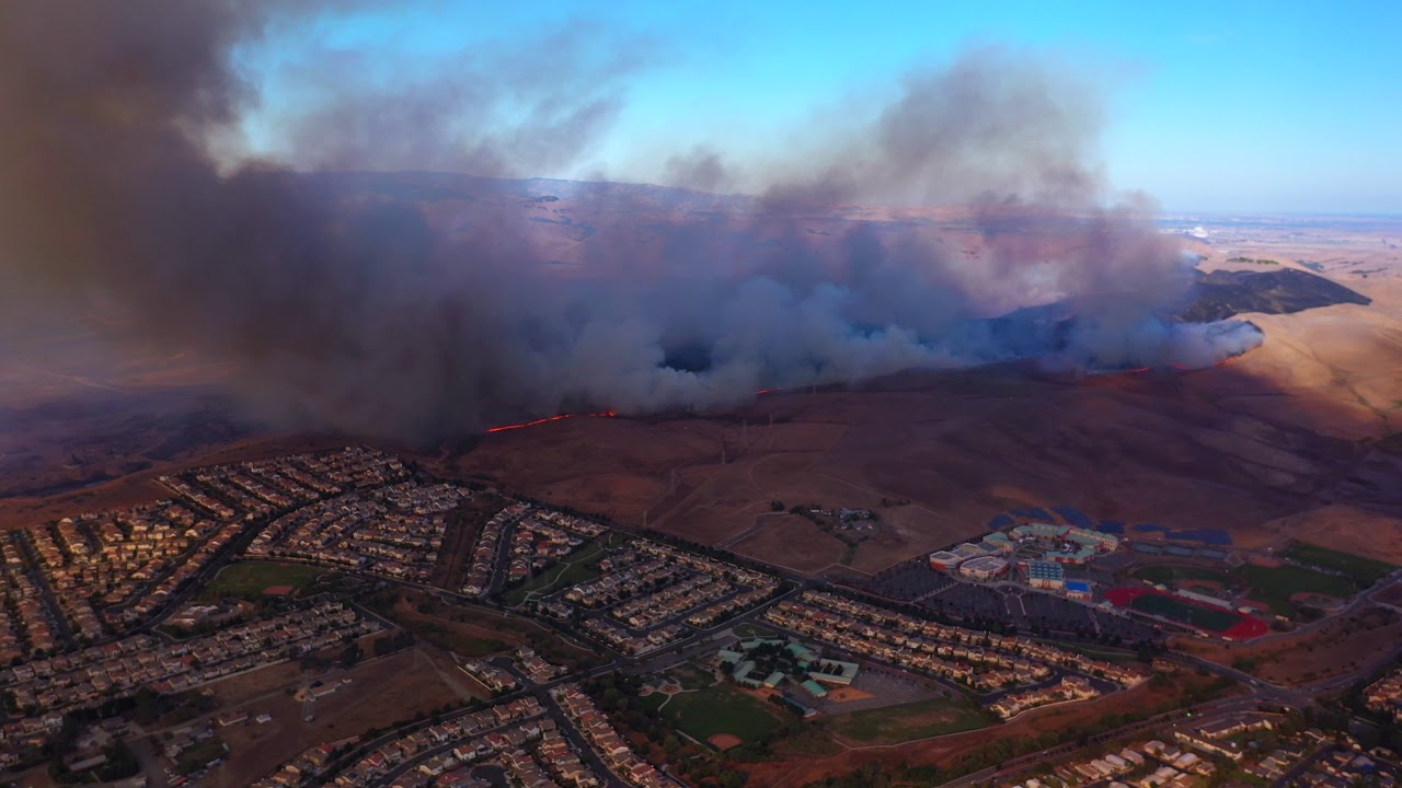 Fire in American Canyon, California YouTube