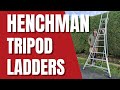 Henchman Ladders Tripod 10ft fully adjustable ladder review + Stihl long reach hedge cutter