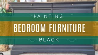 Painting furniture black | Dixie Belle Silk Anchor