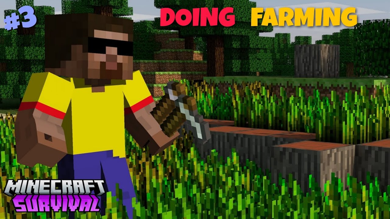I made a farm in my Survival World...🔥|| Minecraft Survival Series Ep.3 ...