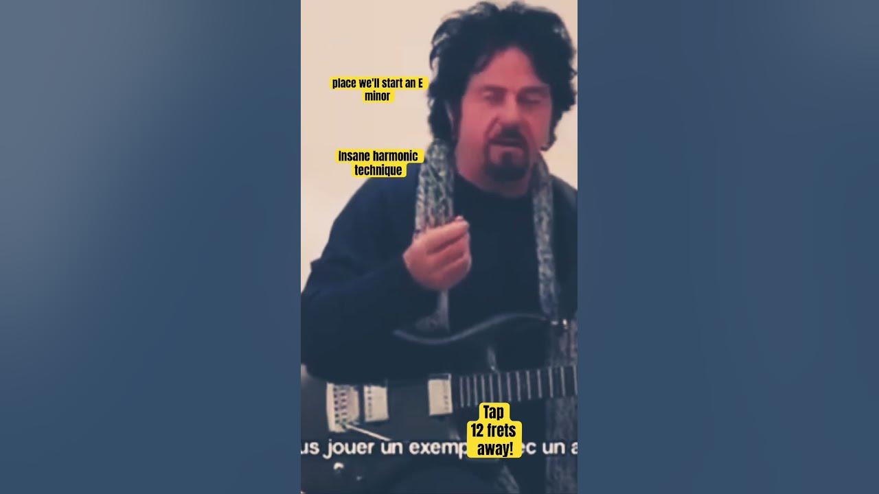 Insane harmonic tapping technique Steve lukather #musicman #ernieball #guitar #stevelukather #lesson