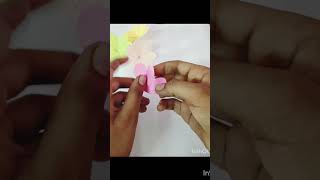 #Golden sparrow ✨#flower craft 😍 #hidden trick reveal 😳#easy craft ❤ #trending🥰 #shorts