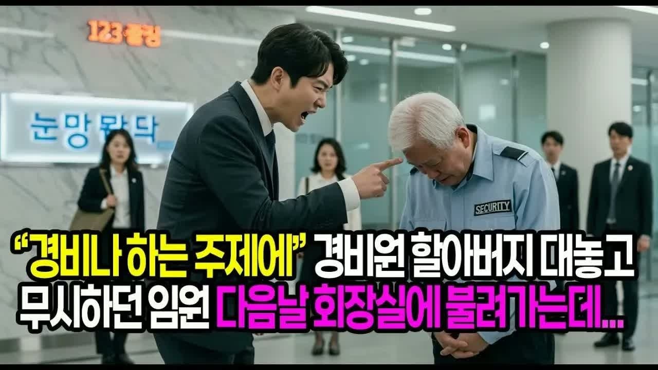 경비원 엄마를 무시하던 일진들, 장례식장에서 공개된 통장 잔고와 유언장 한 장에 오열한 이유