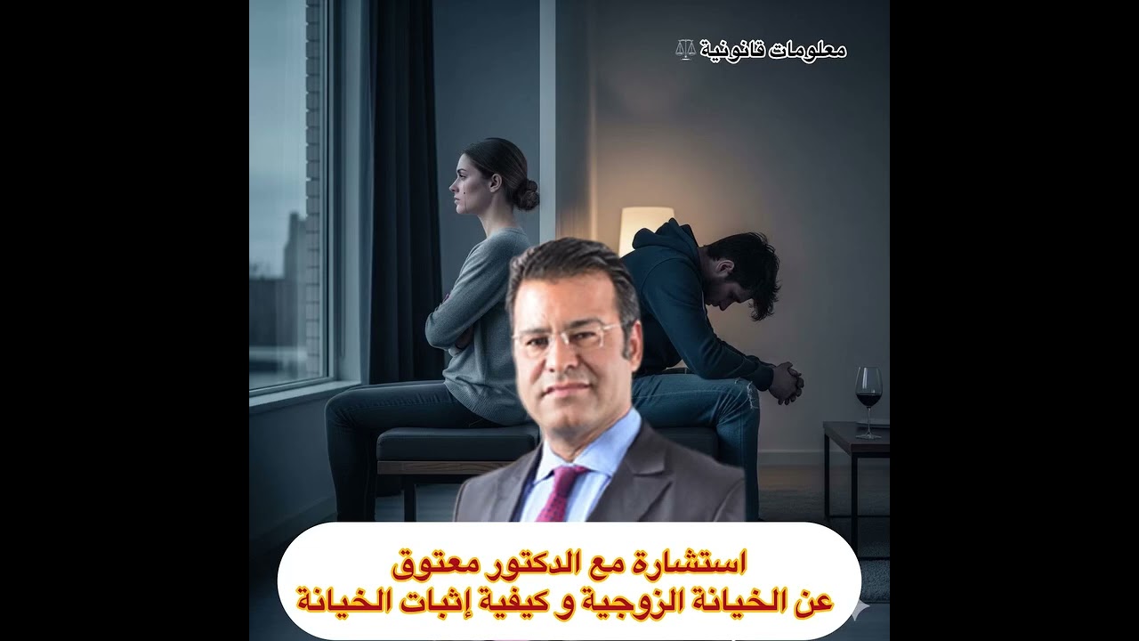 استشارة قانونية #الخيانة الزوجية  مع الدكتور جمال معتوق 