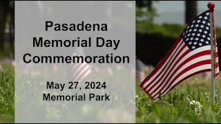 Pasadena Memorial Day Commemoration