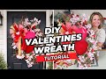 DIY VALENTINES WREATH TUTORIAL | Step By Step Beginner Friendly