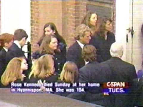 This is part one of Rose Kennedy Funeral in January 1995 at St. Stephens Church in Boston Massachusetts.