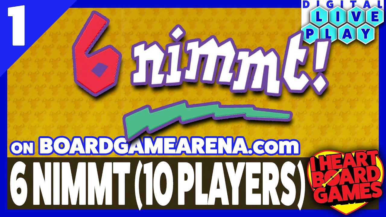 6 Nimmt On Boardgamearena Com 10 Player Private Room Playthrough Live Play Session 1 Youtube