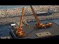 How marine loading arms are installed  offshore animation