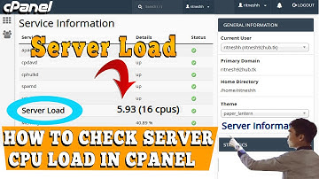 How do I check Server Load details in cPanel? [EASY GUIDE]☑️