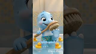 Bath Time Song for Toddlers 🧼🦕 | Splish Time! Cute Dinosaur Cartoon MV #dinofun #funny #cartoon