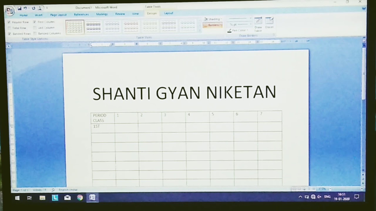 How to make time table or routine of school | easy tutorial | Technical knowledge | Sawan Sharma