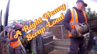 a right heavy scrap load #scrapyard #makeingmoney #scrapmetalrecycling