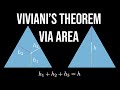 Vivianis theorem iii visual proof without words via area