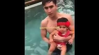 Senengnya vania berenang bareng kak verrel dan kak wilona