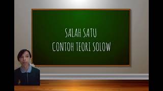 Teori Pertumbuhan Solow (Robert M.Solow 1987) || Alam Cahyadi (B1011191076)