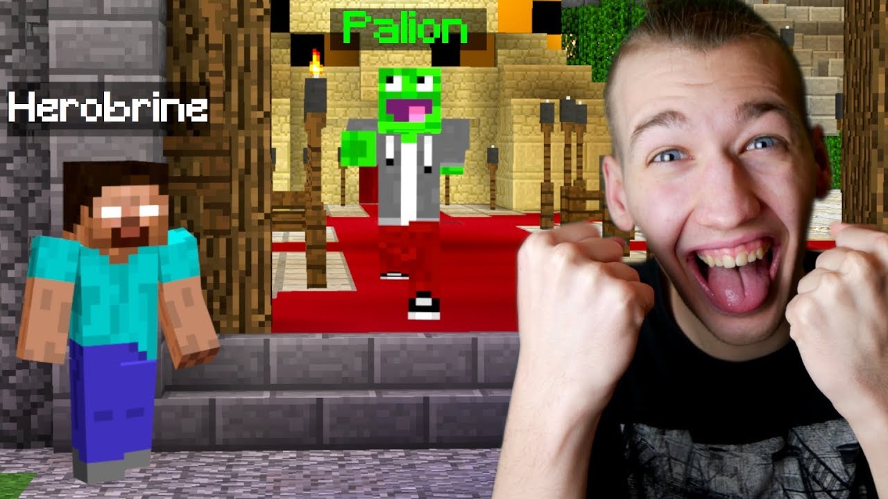 HEROBRINE TROLL na PALIONIE w Minecraft! (wkurzył się)