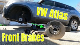 How To Replace Your Front Brakes On A Vw Atlas  The Easy Way!