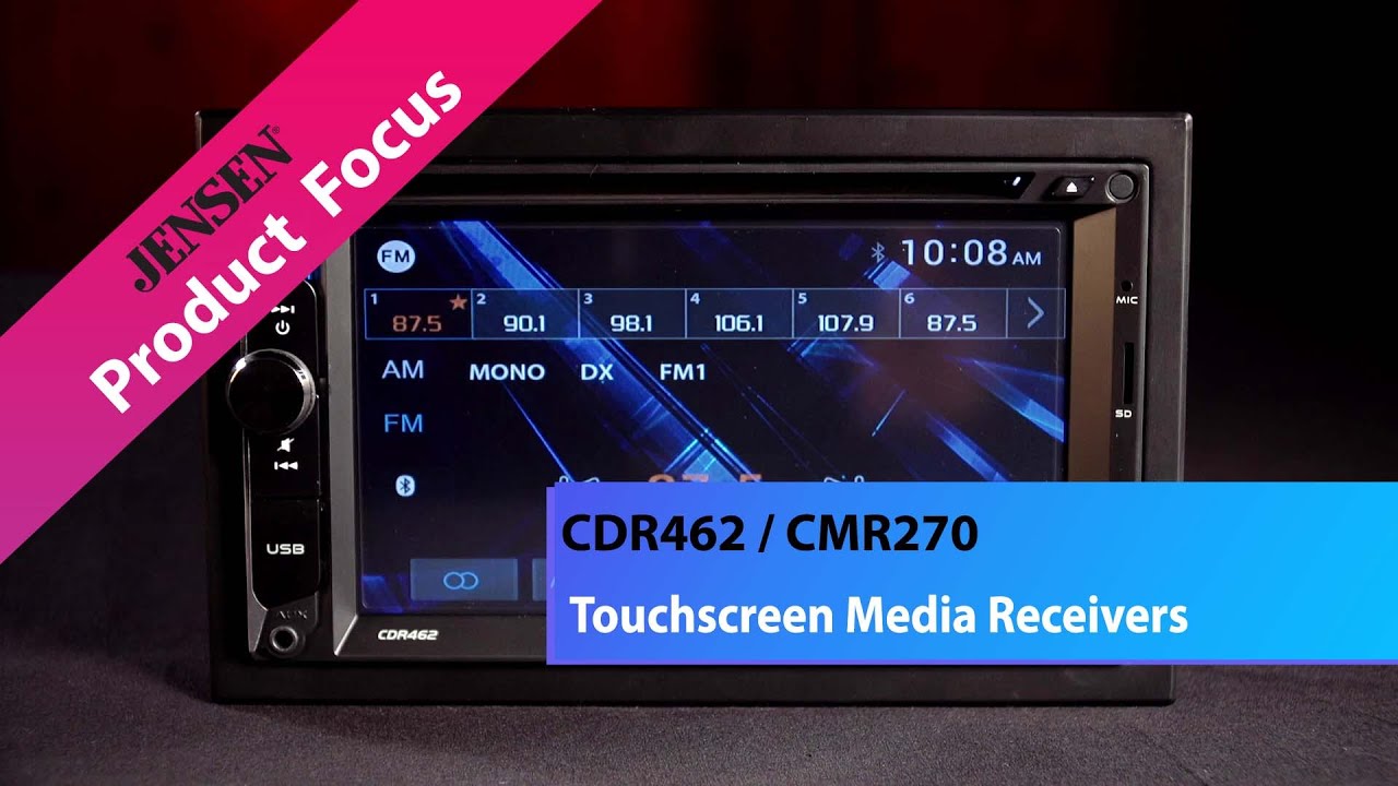 CDR462 and CMR270 Touchscreen Media Receivers - YouTube