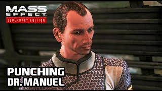 Mass Effect 1: Legendary Edition - Just a Little Bump on the Head, Shepard Punching Dr. Manuel