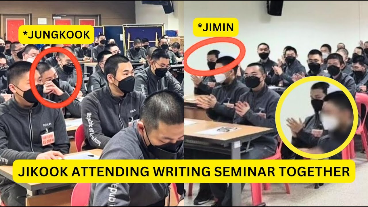 Jungkook and Jimin's First Military Training Camp Photos At Writing
