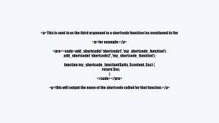 Wordpress: Parameter for Shortcode function