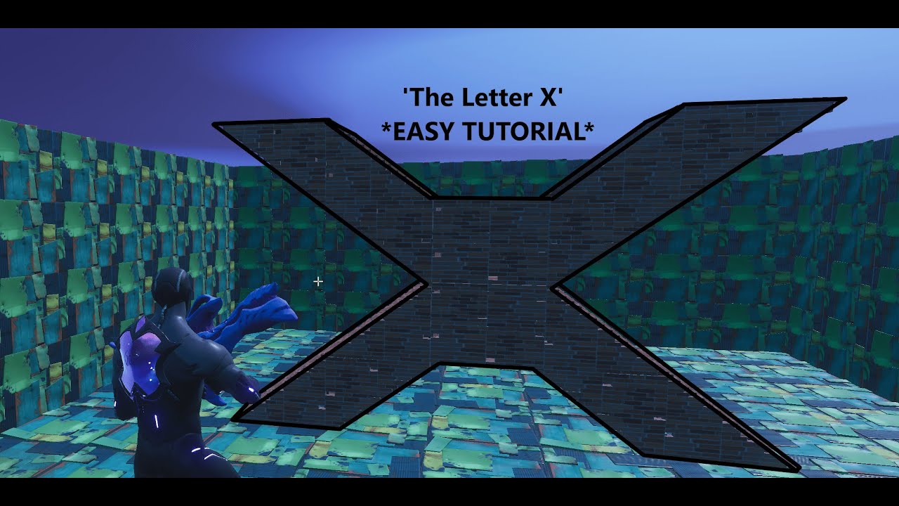How To Build The Letter X In Fortnite Save The World! *EASY TUTORIAL* YouTube
