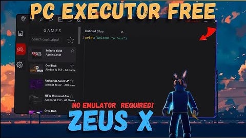 Zeus PC Executor Roblox │ No Emulator │ Free Executor