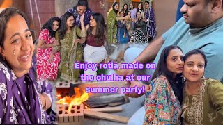 Summer party ke liye friend ke ghar gaye aur ye haste haste rone lagi ! Bhutda party bhi chalu ki !