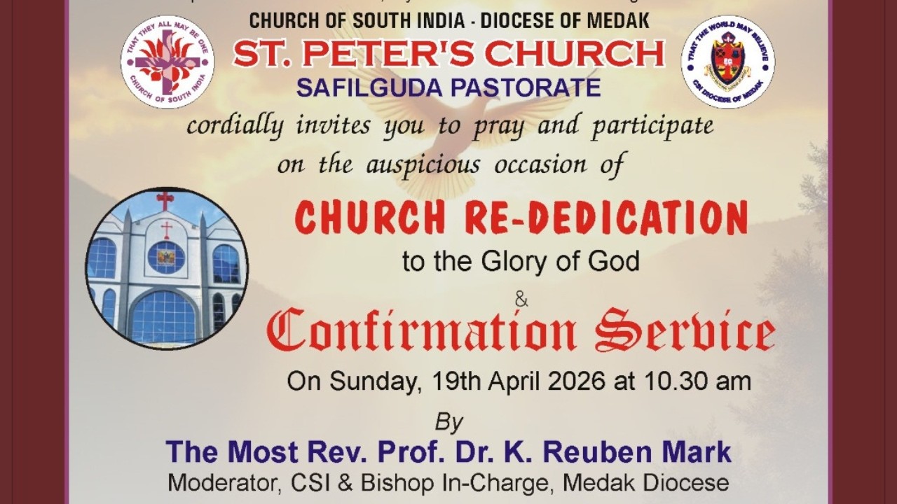 St. Peter's Church | Safilguda Pastorate | Church Re-dedication ...