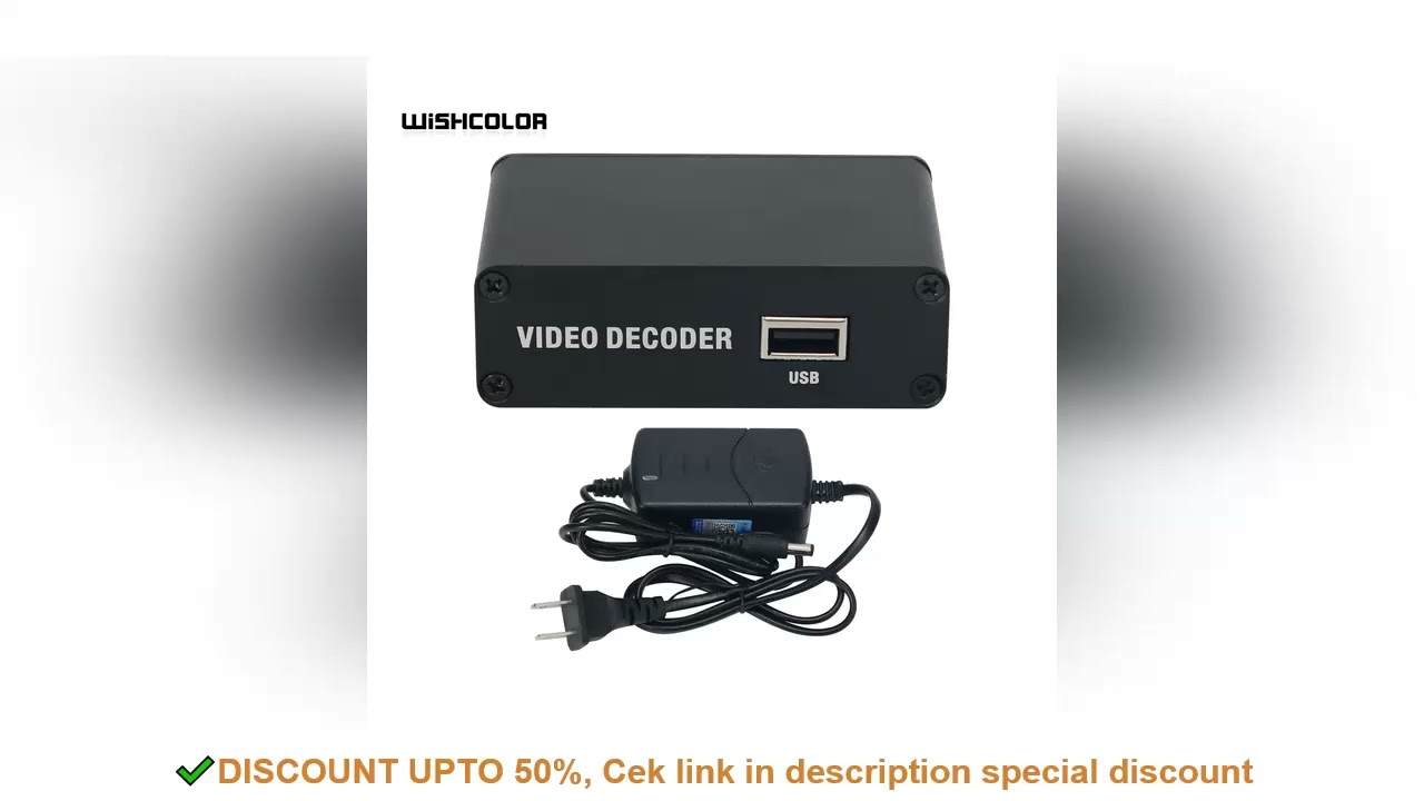 Wishcolor H.265 Network Video Decoder RTMP HDMI-compatible HD 1080P IPTV Decoder with USB Decoding