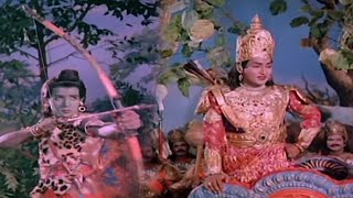 Lava Fight To Save Kusa Action Scene Lava Kusa Movie Ntr, Anjali Devi, Sobhan Babu