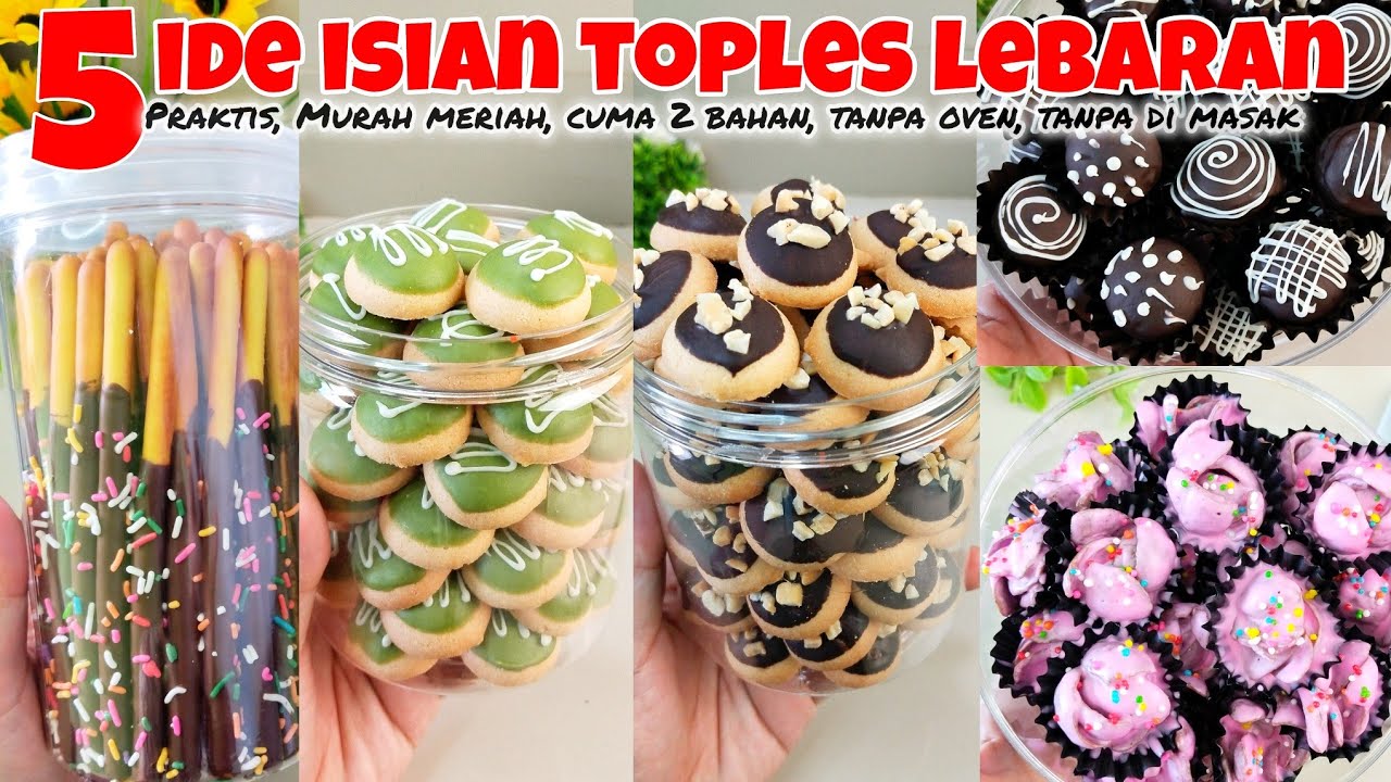 5 IDE KUE LEBARAN MURAH MERIAH PRAKTIS CUMA 2 BAHAN TANPA OVEN TANPA ULEN
