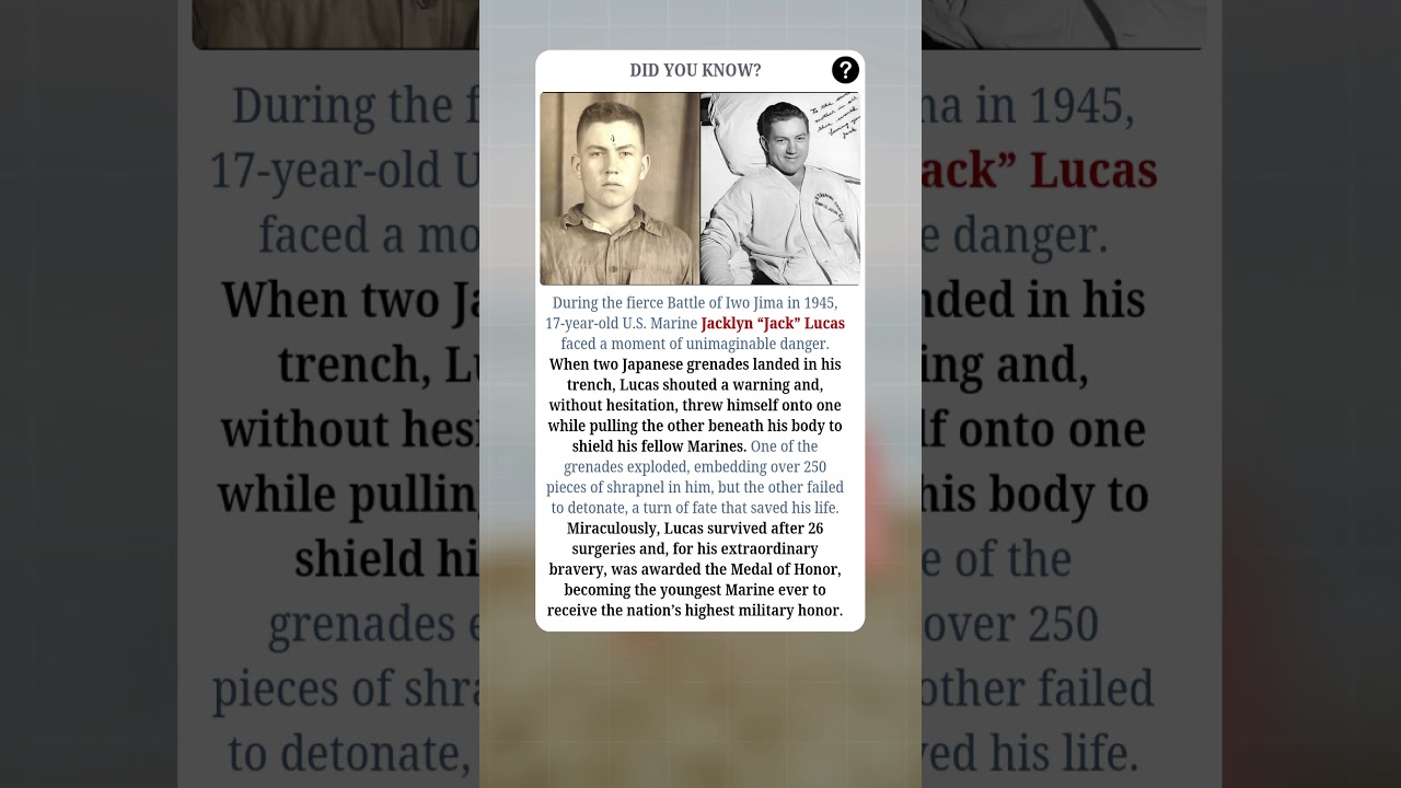 The Youngest Hero Of Iwo Jima