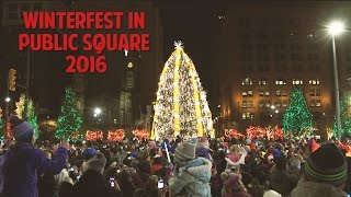 Winterfest in downtown Cleveland's Public Square 2016