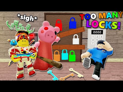 ROBLOX IMPOSSIBLE PIGGY MAP?! There are TOO MANY LOCKS!! | Piggy Fangame
