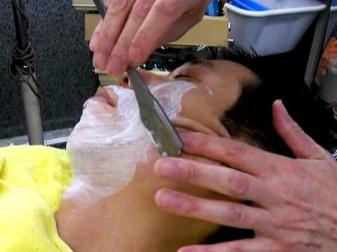 老舗銀座床屋 バーバーヤナギ 日本剃刀による江戸前シェーブ Youtube