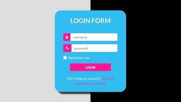 How to Create a Login Form using Bootstrap 4