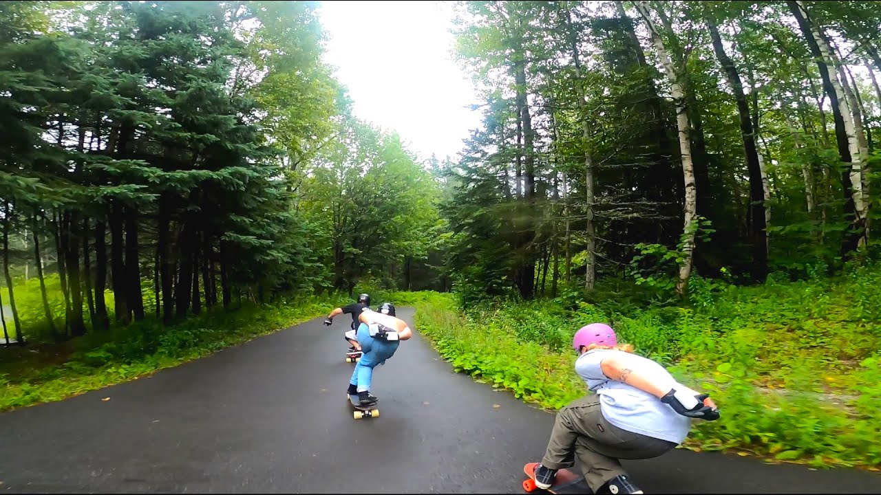 Quebec Race Weekend - Heat - Raw Run in the wet - Downhill Longboarding ...