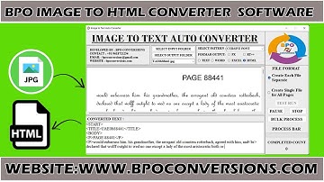 Image to html conversion application | Image to html converter application